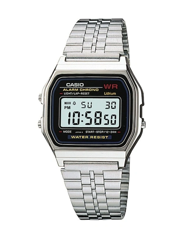 Casio Watch Vintage Retro 80's A159WA-N1DF A159WA-N1 A159WA A158 A158WA, hi-res image number null