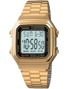 Casio Watch Vintage Retro A178WGA-1A Gold Colour Led Light, Alarm, Stopwatch, Dual Time, Water Resistant