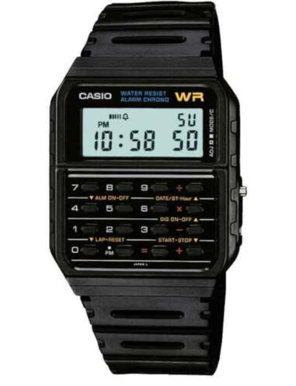Casio Watch Calculator Vintage Retro 80's CA-53W-1Z CA53 CA-53 CA-53W CA53W Dual Time, Alarm, Stopwatch Water Resist, hi-res image number null
