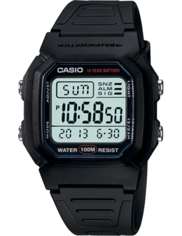 Casio Watch Sports Retro Swimming W-800H-1A W800 W-800 W-800H W800 100 Metres Water Resistant