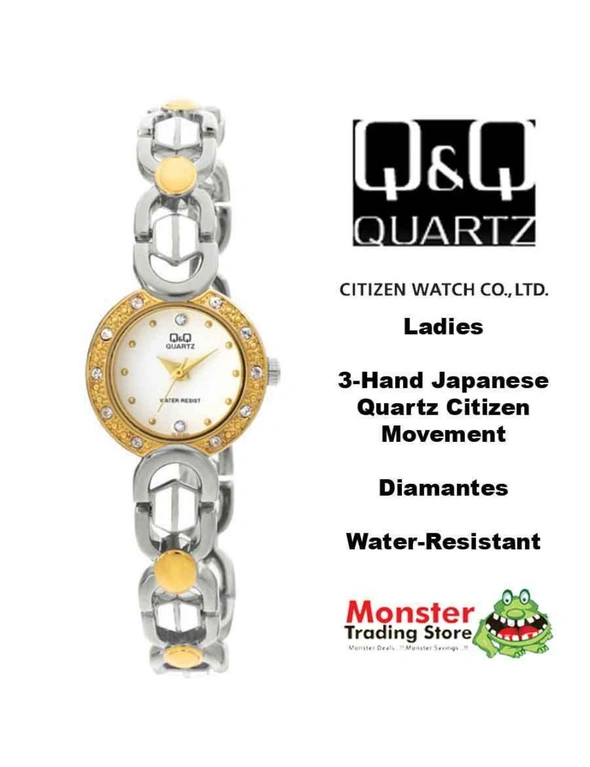 Citizen Made QQ Japanese Quartz Ladies Dress Watch Water Resistant GL35-802, hi-res image number null