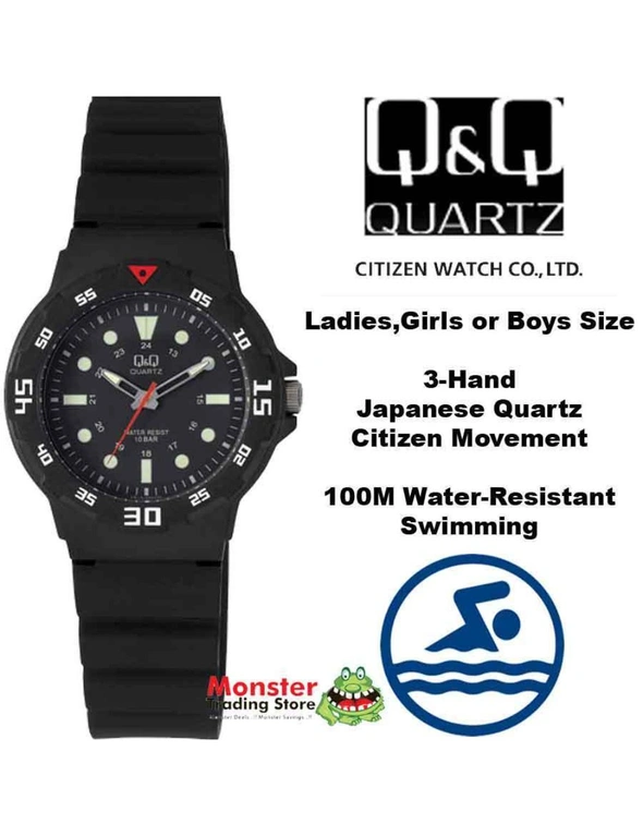 VR19J002 Citizen Made Q&Q Swimming Watch 100-Metres Water Resist Boy Or Girl Diver Style, hi-res image number null