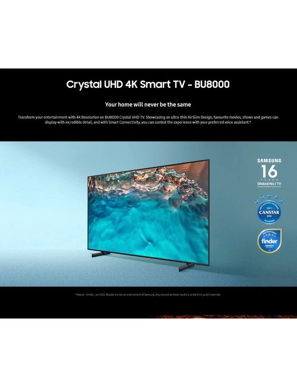 Samsung 50" Bu8000 4K Ultra Hd Smart Led TV, hi-res image number null