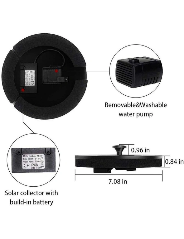 Floating Solar Fountain Pump, hi-res image number null