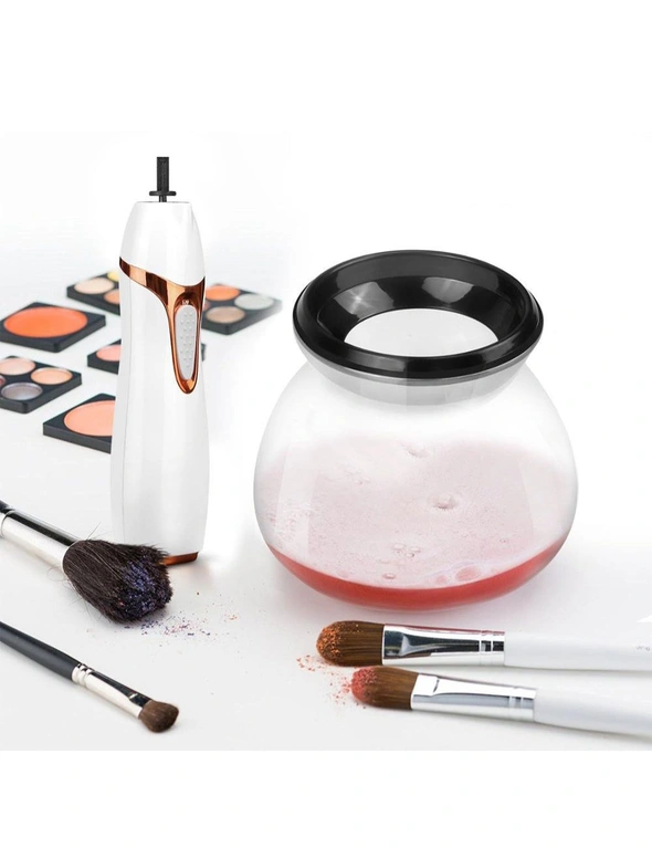 Electric Rotating Makeup Brush Cleaning Kit Battery Operated, hi-res image number null