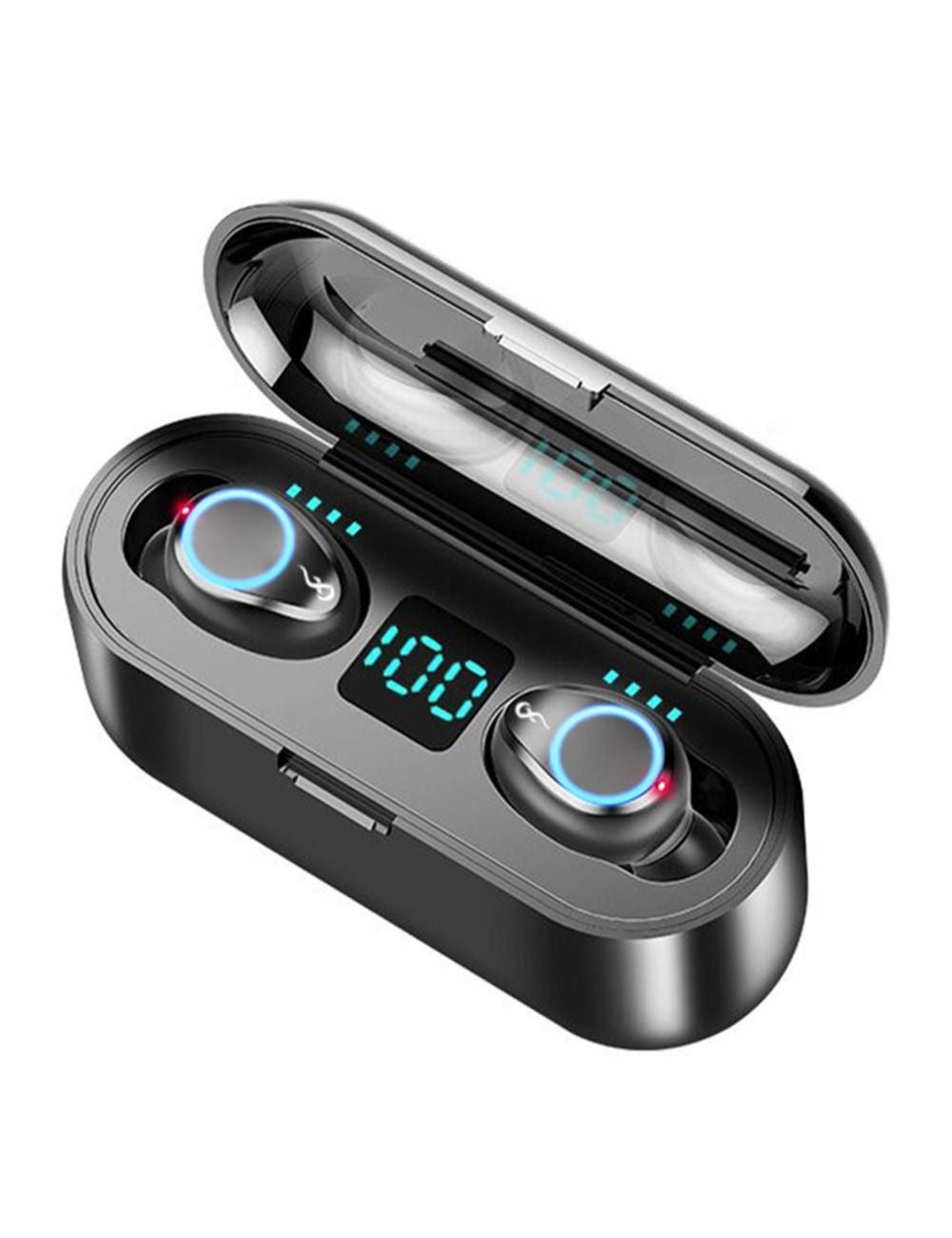 F9 Bluetooth 5.0 TWS LED Button Wireless Earphones Rivers NZ