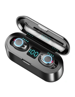 F9 Bluetooth 5.0 TWS LED Button Wireless Earphones