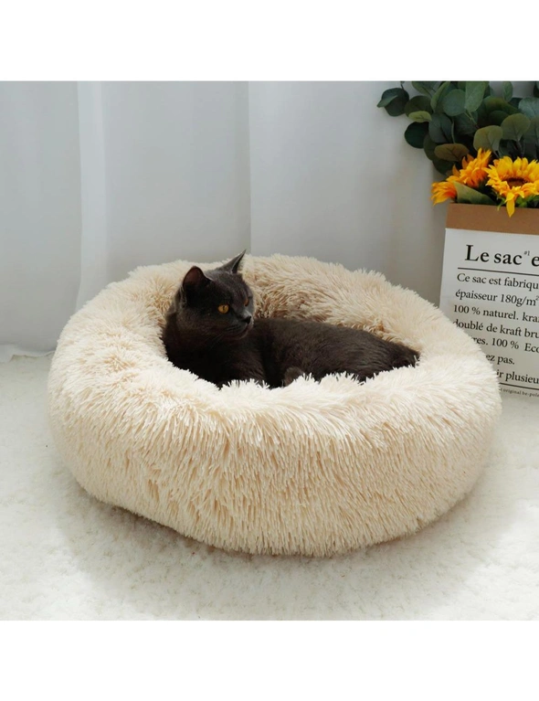 Long Plush Super Soft Calming Pet Bed, hi-res image number null