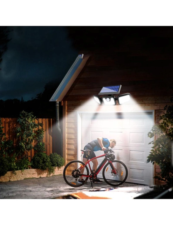 74 LED Solar Powered Sunlight with 3 Modes and PIR Motion Sensor Light, hi-res image number null