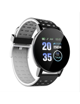 Bluetooth Smartwatch Blood Pressure Monitor Unisex and Fitness Tracker USB Charging
