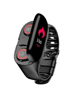 2-in-1 M1 Bluetooth Headset and Fitness Tracker Smart Bracelet