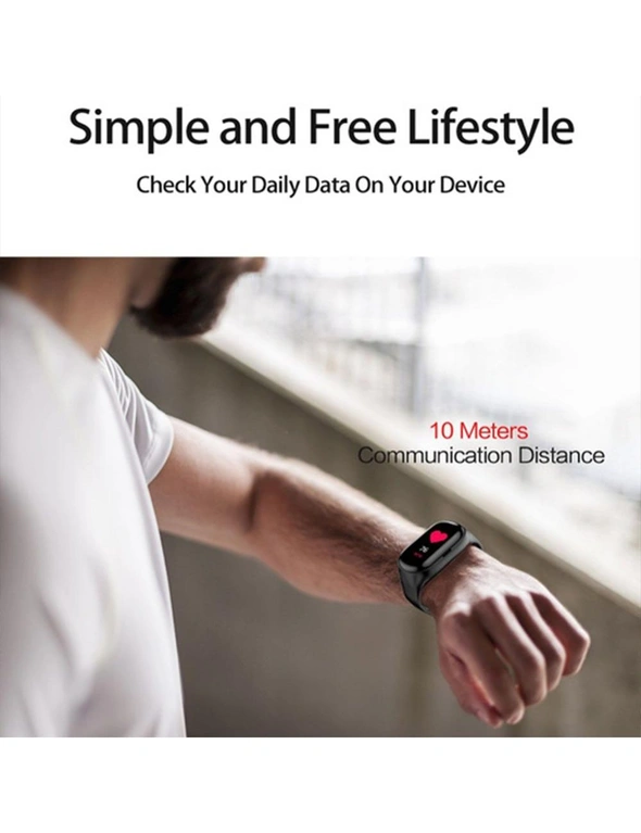 2-in-1 M1 Bluetooth Headset and Fitness Tracker Smart Bracelet, hi-res image number null