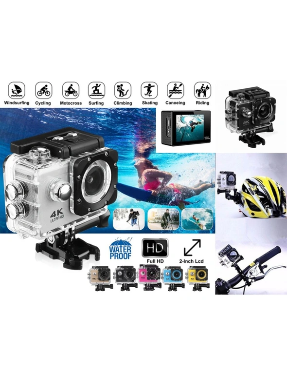 16MP 4K Ultra HD Water Proof Action Camera with Wi-Fi, hi-res image number null