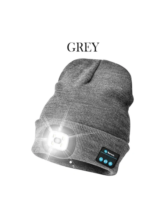 Bluetooth Music Knitted Hat with LED Lamp Cap, hi-res image number null