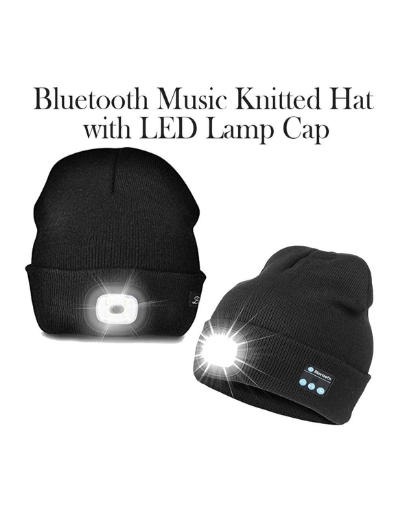 Bluetooth Music Knitted Hat with LED Lamp Cap, hi-res image number null