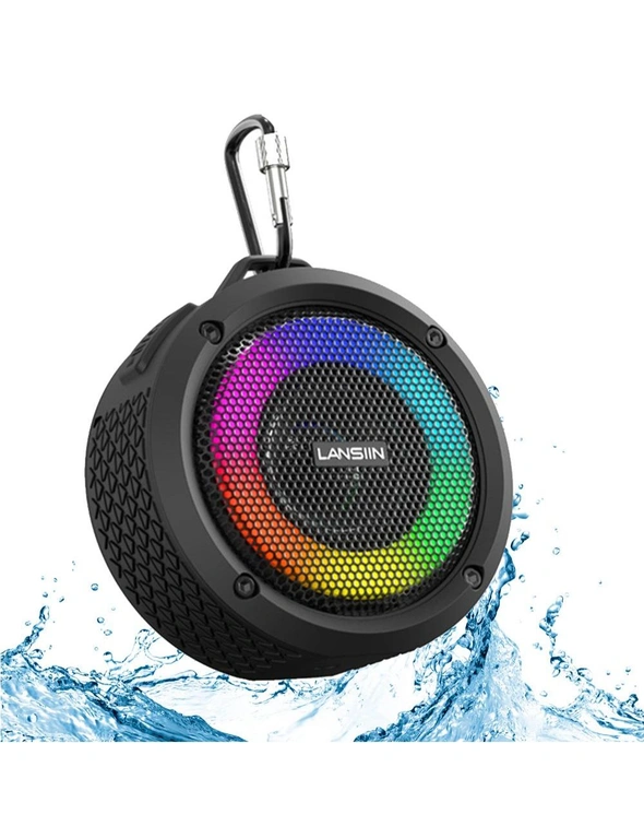 Waterproof Outdoor Wireless Bluetooth Speaker with LED Lights, hi-res image number null