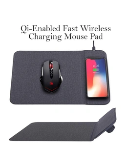 Qi-Enabled Fast Wireless Charging Mouse Pad
