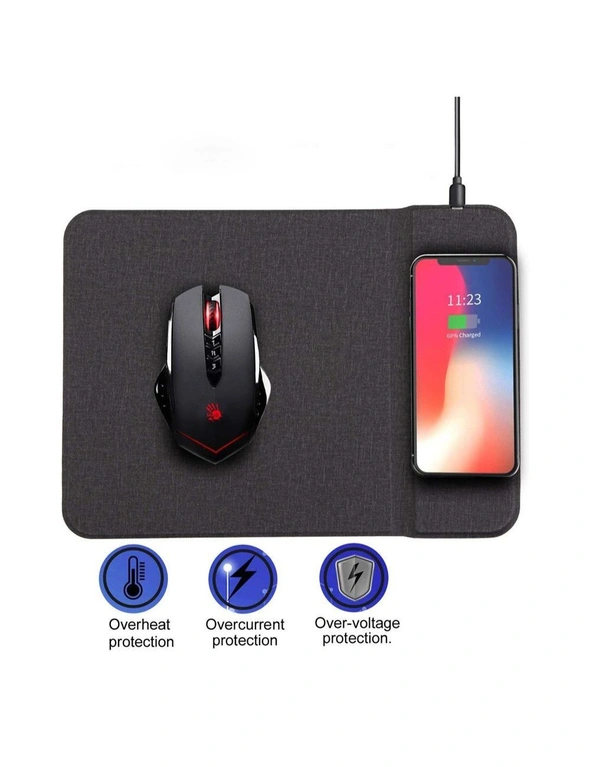 Qi-Enabled Fast Wireless Charging Mouse Pad, hi-res image number null