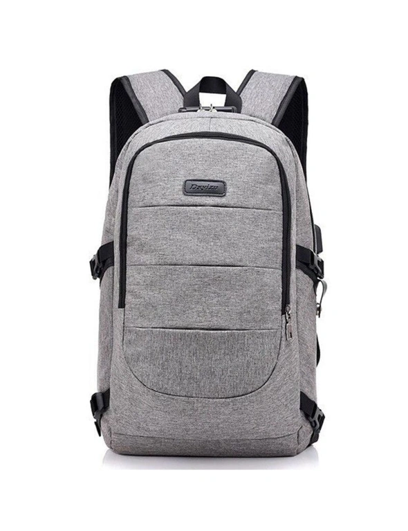 Waterproof Laptop Backpack with USB Port - Anti-theft, hi-res image number null