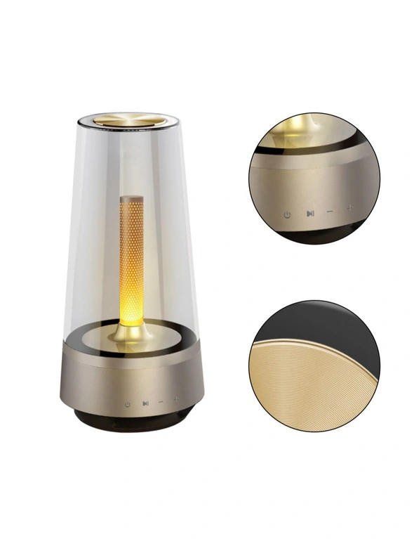 USB Charging LED Night Candle Lamp and Bluetooth Speaker, hi-res image number null