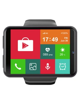 Face Unlock Full Touch Screen Smartwatch with Dual Camera USB Charging