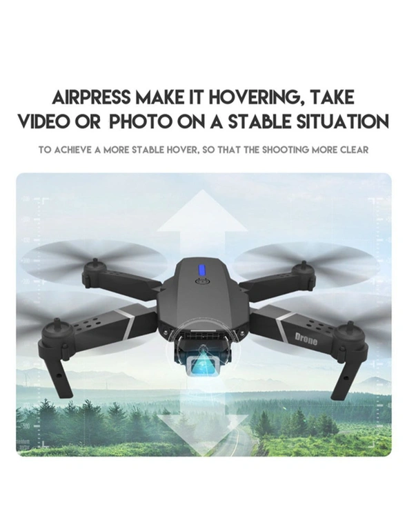 HD Remote Controlled Dual Lens Folding Aerial Drone 1080p 4k Resolution, hi-res image number null