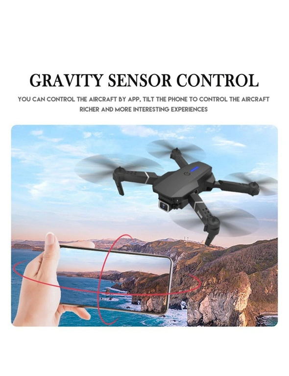 HD Remote Controlled Dual Lens Folding Aerial Drone 1080p 4k Resolution, hi-res image number null