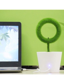 USB Powered Portable Green Plant Negative Ion Desktop Air Purifier