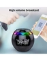 Wireless USB Rechargeable Spherical Speaker and Digital Clock, hi-res