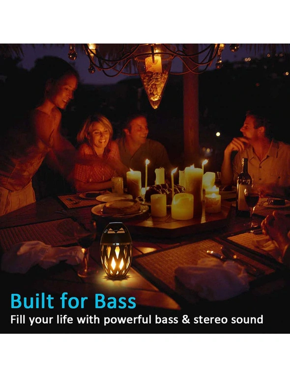 USB Charging Outdoor Bluetooth Speaker with LED Flame Light, hi-res image number null