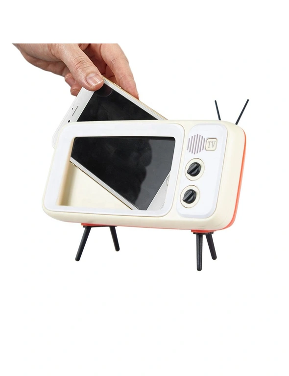 Creative Retro Vintage Mobile Phone Holder and Wireless Speaker, hi-res image number null