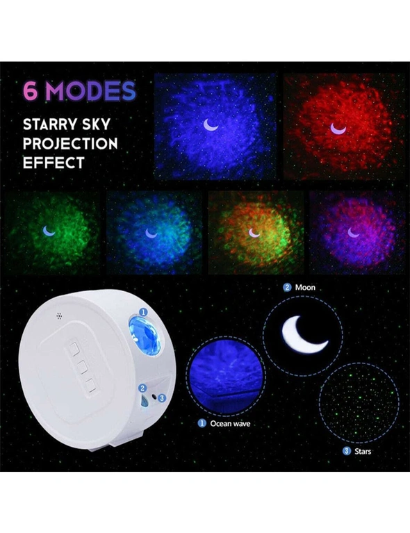 LED Galaxy Projector Starry Night Light Moon Star Sky Nebula
