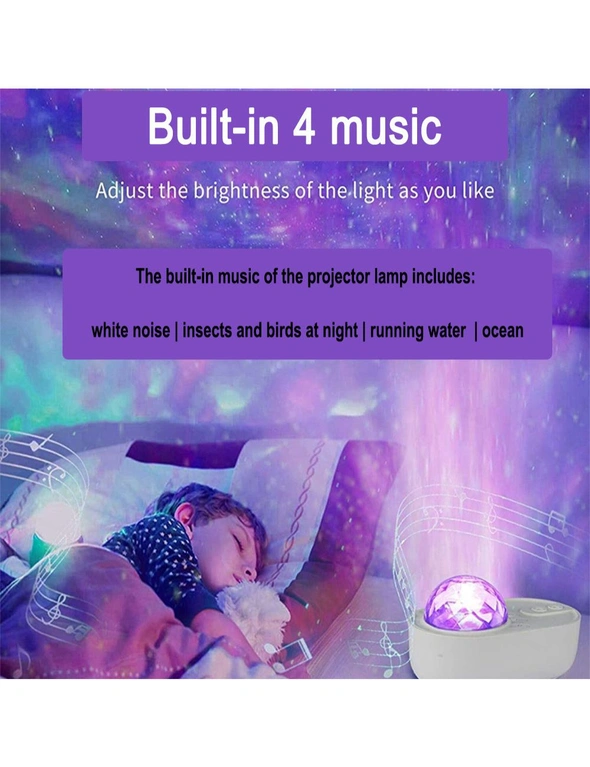 LED Nebula Cloud Light Sky Lamp Bluetooth Speaker and Projector USB Power Supply, hi-res image number null