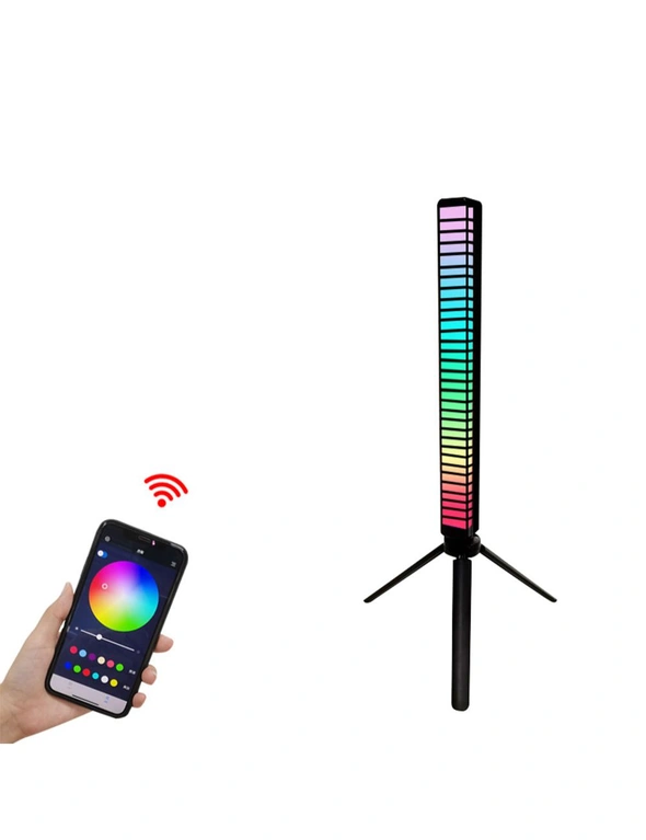 Voice Activated Sound Control Rhythm Pick Up Creative LED Lights USB Charging, hi-res image number null