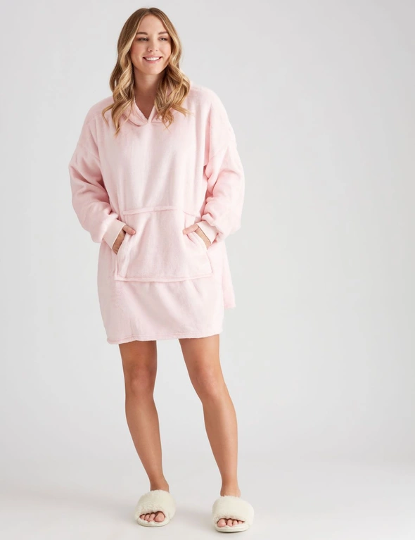 My Shop Your Shop Plush Blanket Hoodie, hi-res image number null