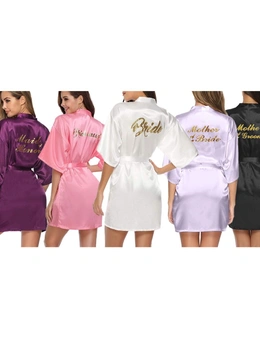 My Shop Your Shop Wedding Robes With Gold Glitter Personalisation Bride