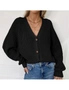 Women's Cropped Knit Button Cardigan, hi-res