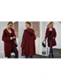 Women's Open Front Hooded Teddy Coat with Pockets, hi-res