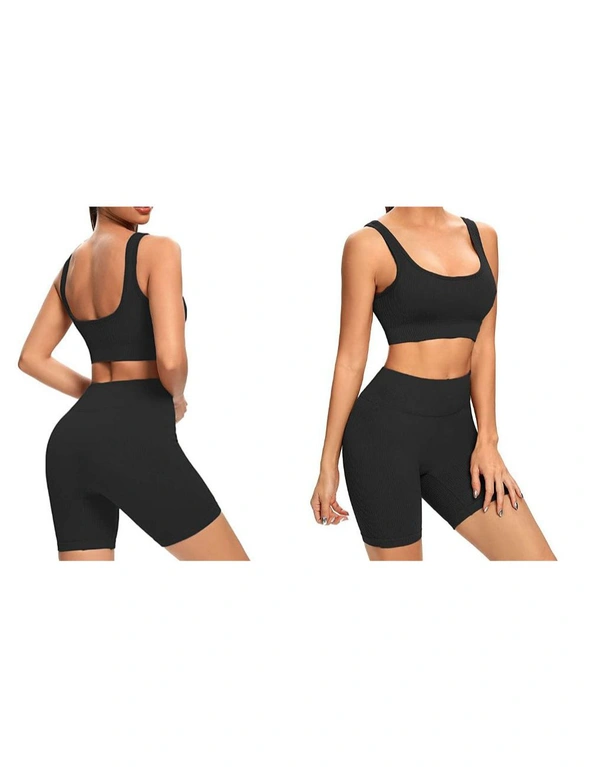 Women's Seamless Bra and Shorts Set, hi-res image number null