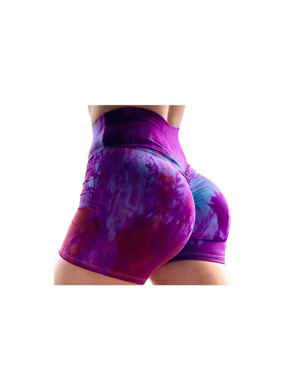 My Shop Your Shop Tie Dye Scrunch Workout Shorts, hi-res image number null