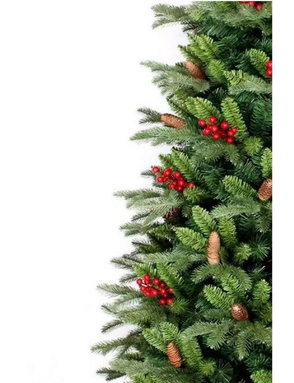 Luxe Christmas Tree with Berries and Pine Cones, hi-res image number null