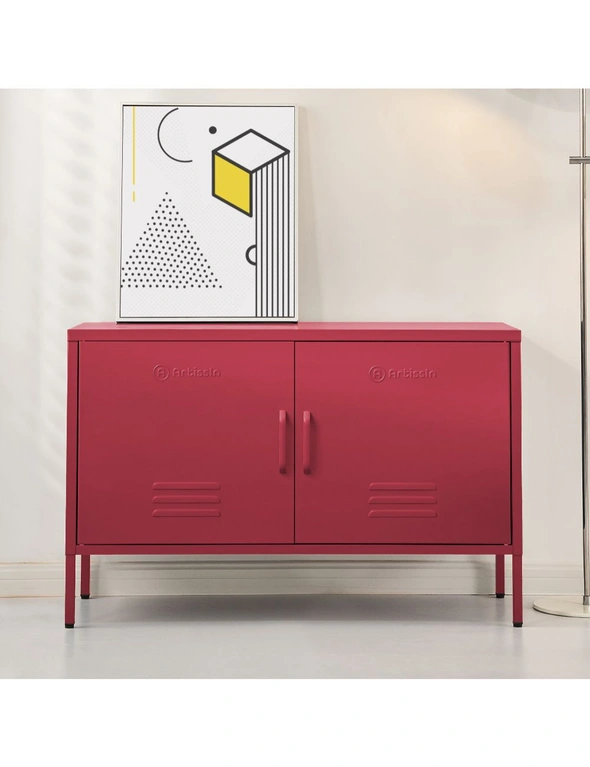 ArtissIn Buffet Sideboard Metal Cabinet - BASE Pink, hi-res image number null