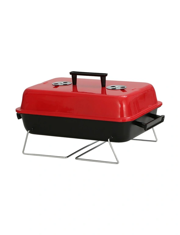 Grillz Charcoal BBQ Portable Camping Grill Smoker, hi-res image number null