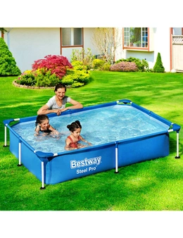 Bestway Swimming Pool Above Ground Frame Pools Outdoor Steel Pro 2.2 X 1.5M