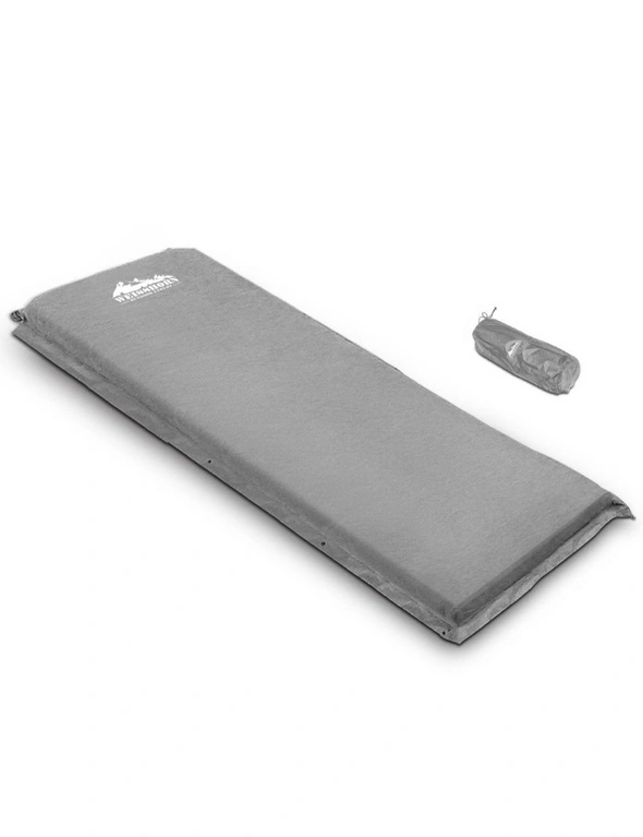 Weisshorn Self Inflating Mattress 10cm Grey, hi-res image number null
