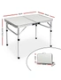 Weisshorn Folding Camping Table Portable Picnic Outdoor Garden BBQ Aluminum Desk, hi-res