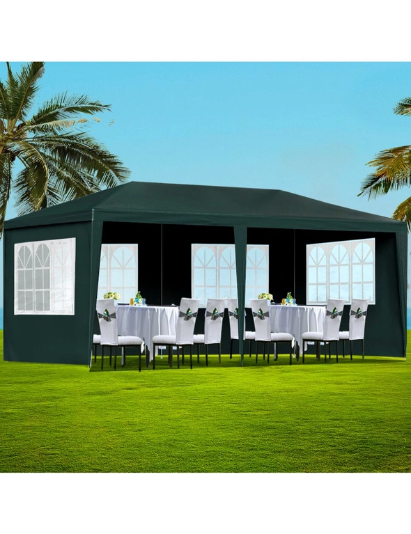 Instahut Gazebo 3x6 Outdoor Marquee Gazebos Wedding Camping Tent 4 panel