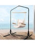 Gardeon Outdoor Hammock Chair with Stand Swing Hanging Hammock Garden Cream, hi-res