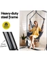 Gardeon Outdoor Hammock Chair with Stand Tassel Hanging Rope Hammocks Grey, hi-res