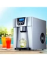 Devanti 2L Portable Ice Maker Water Dipenser Ice Cube Machine - Silver, hi-res